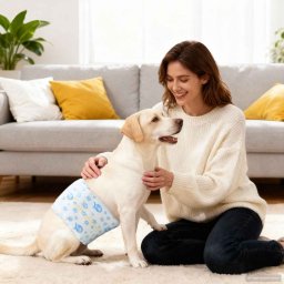 Pampers de unica folosinta pentru caini baieti 30 pcs Alb M GartenMobel Dekor
