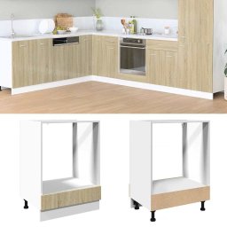 Dulap pentru cuptor, stejar Sonoma, 60 x 46 x 81,5 cm, PAL GartenMobel Dekor