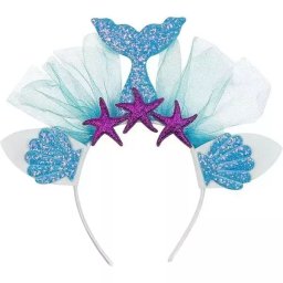 Accesoriu costum: Diademă sirenă azur