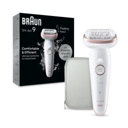 Epilator Epilator Wet & Dry, 40 pensete, 2 viteze, SmartLight, fără fir, cap lat pivotant, geantă voiaj