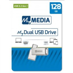 My Media Dual USB 3.2 Gen 1 /USB C Drive 128GB 69271 (timbru verde 0.03 lei)