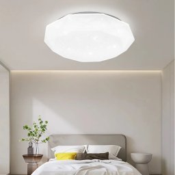 Plafoniera LED, Diametru 49cm, Lumina Calda/Rece/Neutra, Alb