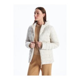LC Waikiki Women's Hooded Plain Puffer Coat