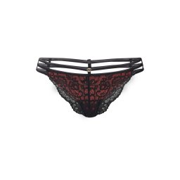 LASCANA Slip 'Brief' roșu / negru