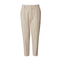 DAN FOX APPAREL Pantaloni cu dungă 'Toni' gri taupe