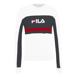 FILA Hanorac sport 'LISHUI' gri metalic / roşu închis / alb