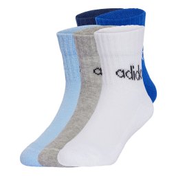 ADIDAS PERFORMANCE Șosete sport 'Linear Ankle 5 Pairs Kids' albastru / albastru noapte / albastru deschis / gri amestecat / alb