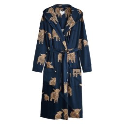 Next Halat pentru dimineață bleumarin / maro deschis