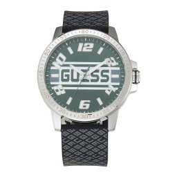 GUESS Ceas analogic 'COUPE' gri / verde / negru