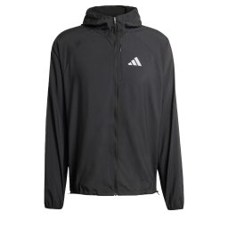 ADIDAS PERFORMANCE Jachetă de trening 'Adi365 Running Essentials' negru / alb
