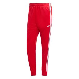 ADIDAS ORIGINALS Pantaloni 'Sst' roșu orange / alb