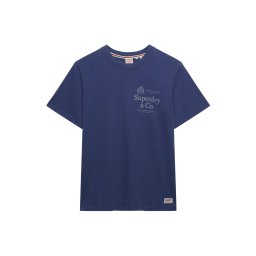 Superdry & Co Tricou '1954 Company' albastru gențiană / gri