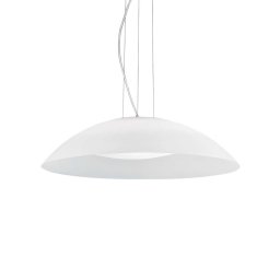 Lustra Lena 035727, 3 x E27, Ø:64 cm, H:min 25 cm / max 234 cm, sticlă albă