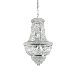 Candelabru Dubai Sp10, crom, 10 becuri, 400W-E14