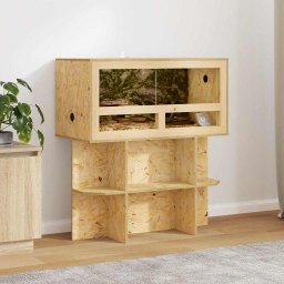 Baza pentru terariu cu raft Maro 80 x 40 x 50 cm OSB GartenMobel Dekor
