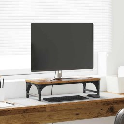 Suport pentru monitor Lemn Vechi 55 x 23 x 14 cm Lemn compozit GartenMobel Dekor