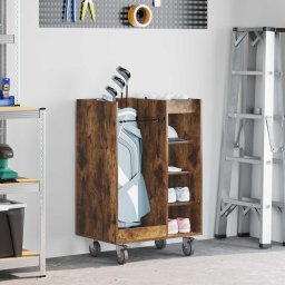 Dulap Golf cu roata Simplu Stejar fumuriu 65 x 45 x 98 cm GartenMobel Dekor