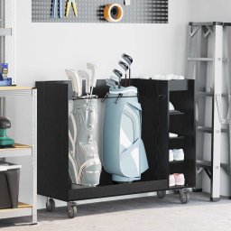 Dulap Golf cu roata Simplu Stejar Negru 120 x 45 x 98 cm GartenMobel Dekor
