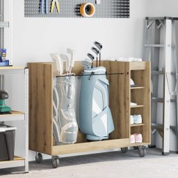 Dulap Golf cu roata Simplu Stejar Artizanal 120 x 45 x 98 cm GartenMobel Dekor