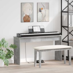 Suport pentru keyboard Gri din beton 120 x 32 x 64 cm GartenMobel Dekor