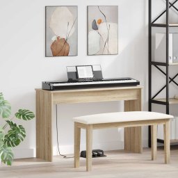 Suport pentru keyboard Stejar Sonoma 100 x 32 x 64 cm GartenMobel Dekor