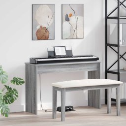 Suport pentru keyboard Gri Sonoma 100 x 32 x 64 cm GartenMobel Dekor