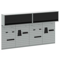 Set dulap de unelte 6 pcs Negru Otel vopsit electrostatic GartenMobel Dekor