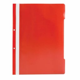Dosar plastic cu doua gauri, A4, 25 bucati/set, rosu