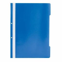 Dosar plastic cu doua gauri, A4, 50 bucati/set, albastru