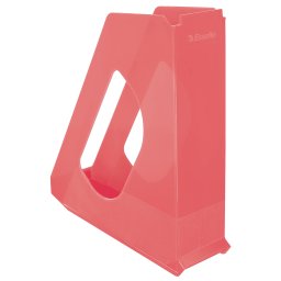 Suport vertical Esselte Colour'Breeze, pentru documente, PS, reciclabil, A4, corai