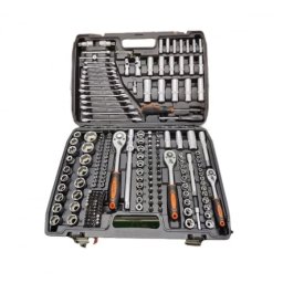 Trusa chei tubulare 216 piese, Crom Vanadiu, 1/2", 1/4", 3/8", Profesionala, Craft-Tec MX946
