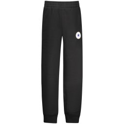 Pantaloni de trening negri pentru copii cu logo