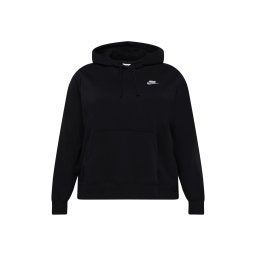 NIKE Bluză de molton negru / alb