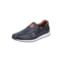 Rieker Mocasini albastru marin / maro