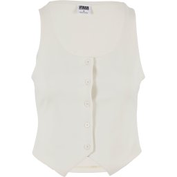 Urban Classics Vestă de costum alb murdar