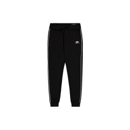 ALPHA INDUSTRIES Pantaloni negru / alb