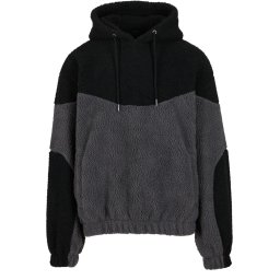 Urban Classics Pulover 'Weavy' gri închis / negru