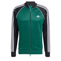 ADIDAS ORIGINALS Hanorac 'SST' verde smarald / negru / alb