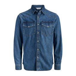JACK & JONES Cămașă 'JJEWESTERN' albastru denim