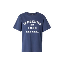 Weekend Max Mara Tricou 'TENUE' albastru marin / alb