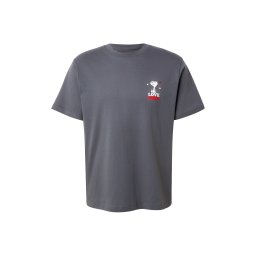 GAP Tricou 'SNOOPY MORE LOVE' gri închis / roșu / negru / alb