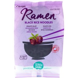 Taitei Ramen din orez negru Ramen, fara gluten bio 280g