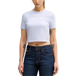 CALVIN KLEIN Top Ss Logo Cropped LV047E823G TKF casual blue