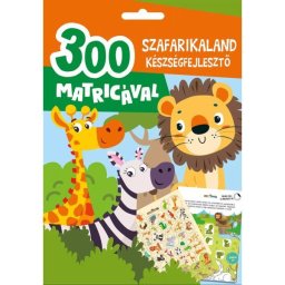 Carte de activități Safari - 300 de autocolante, limba maghiară