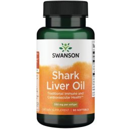 Ulei de Ficat de Rechin - Swanson - 550 mg - 60 capsule