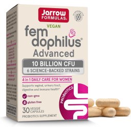 Fem Dophilus Advanced - Probiotic Flora Vaginala - Jarrow Formulas - 10 miliarde CFU - 30 capsule, Shelf Stable