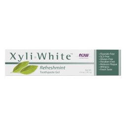 Pasta de Dinti Fara Fluor cu Xylitol - XyliWhite cu Ulei de Tea Tree - Now Foods - 181 grame, Ulei de Mentă