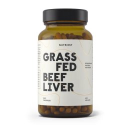 Ficat Liofilizat de Vita - Beef Liver Grass Fed - Nutriest - 240 capsule