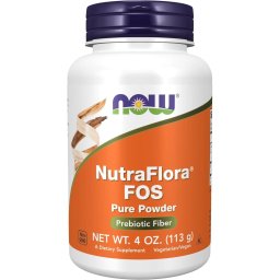 Prebiotic Fructo Oligozaharide - NutraFlora FOS - Now Foods - 113 grame
