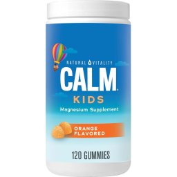 Jeleuri Magneziu Citrat pentru Copii - Calm Kids Natural Vitality - Sweet Citrus, 120 jeleuri